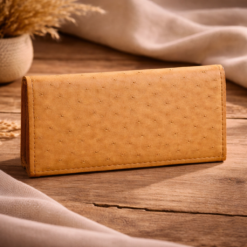 Alternative view of Golden Tan Ostrich Leather Ladies Purse
