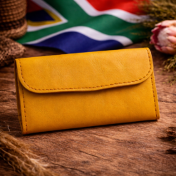 Mustard Yellow Leather Ladies Purse